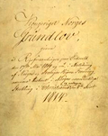 Norges grunnlov av 4. november 1814