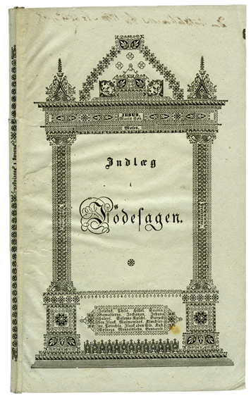 Henrik Wergelands pamflett Indlæg i Jødesagen, til Understøttelse for Forslaget om Ophævelse av Norges Grundlovs § 2, sidste Passus, Kristiania 1841.